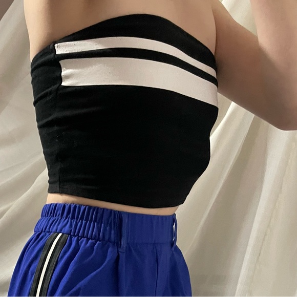 White stripe tube top crop - Picture 7 of 8
